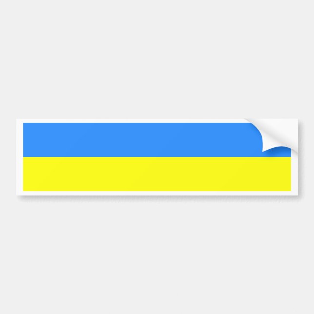 Ukraine Flag Bumper Sticker (Front)