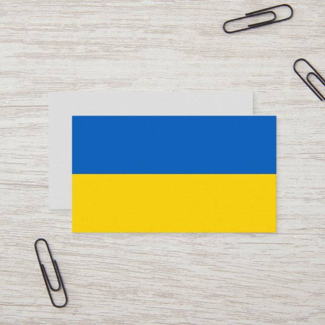 Ukraine flag business card (Front/Back In Situ)