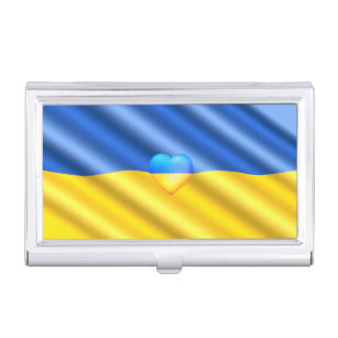 Ukraine Flag Business Card Case - Freedom