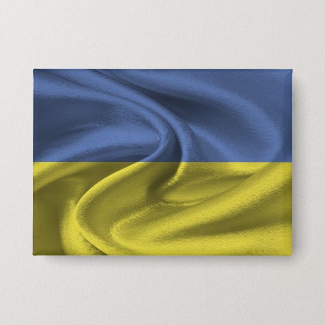 Ukraine Flag Button (Front)