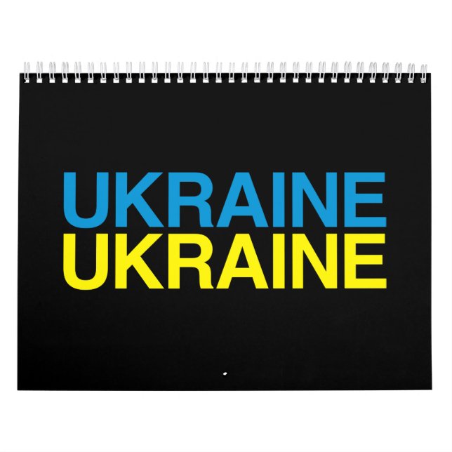 UKRAINE Flag Calendar (Cover)