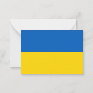 Ukraine flag card
