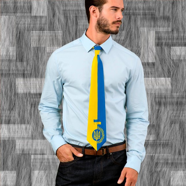 Ukraine, Flag, Coat of Arms, Tryzub /Ukrainian Tie (Creator Uploaded)