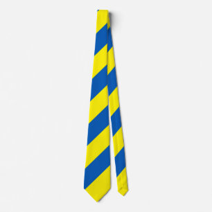 Ukraine Flag Colors Modern Tie