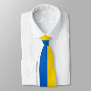 Ukraine Flag Colours blue and yellow  Tie