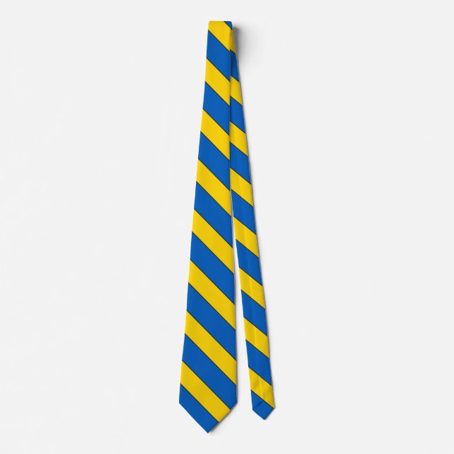 Ukraine Flag Colours Elegant Tie (Front)