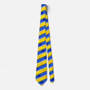 Ukraine Flag Colours Neck Tie - Freedom - Peace