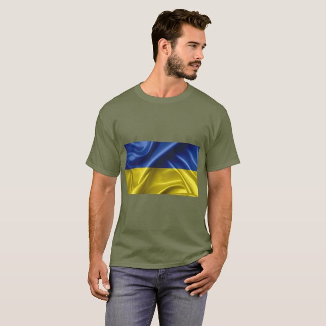 Ukraine Flag Colours T-Shirt (Front Full)