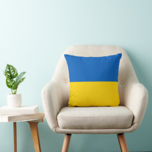 Ukraine flag cushion
