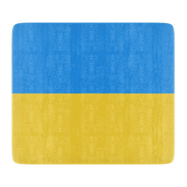 Ukraine flag cutting board (Front)