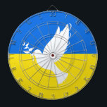 Ukraine Flag Dartboard Dove of Peace - Freedom<br><div class="desc">Dove of Peace Dartboards Ukraine Flag - Peace - You can transfer to 1000  Zazzle products. Resize and move or remove and add elements / text with Customisation tool. Good Luck - Be Happy - Be Healthy !</div>