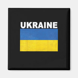 Ukraine Flag Distressed-effect Design  Magnet