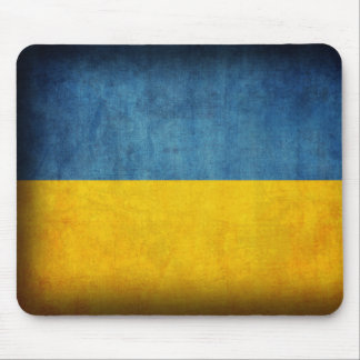 Ukraine Flag Distressed Mousepad