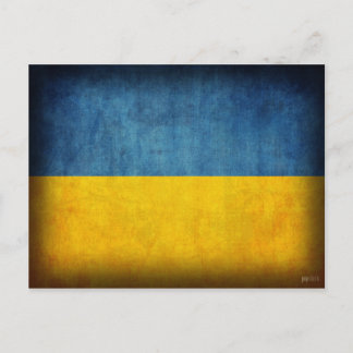 Ukraine Flag Distressed Postcards