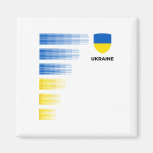 Ukraine Flag Emblem Patriotic Ukraine National Pri Magnet