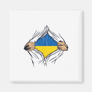 Ukraine Flag For Ukraines With Pride In Their Hear Magnet