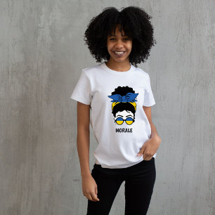 Ukraine Flag Girl Support Ukrainian Kyiv T-shirt