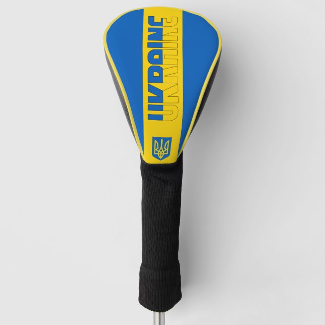 Ukraine Flag Gorgeous Patriotic Golf Head Cover (Front)