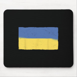 Ukraine Flag Grunge Ukrainian Flag Patriotic Mens Mouse Pad