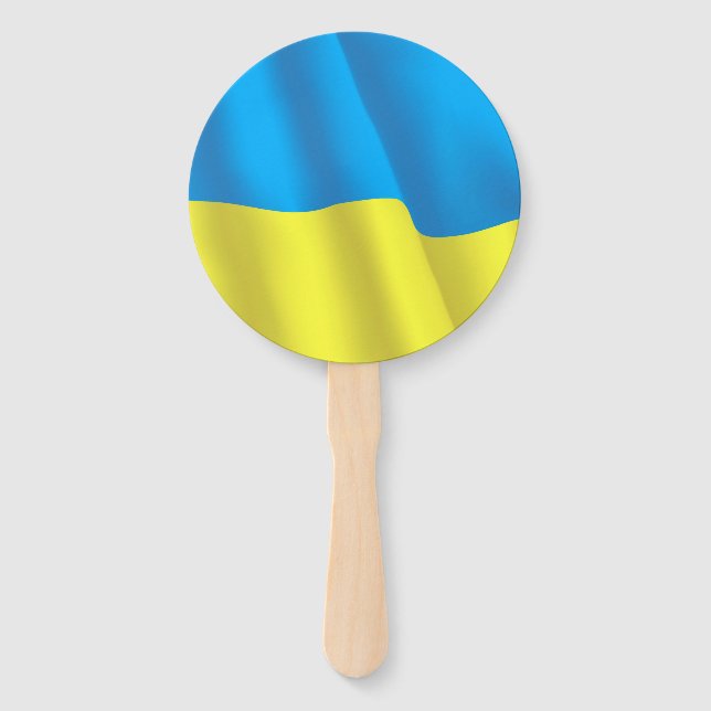 Ukraine Flag Hand Fan (Front)