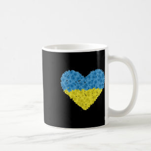 Ukraine Flag Heart Abstract Men Women Kids Teens P Coffee Mug