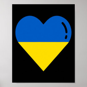 Ukraine Flag Heart Roots Vacation Ukrainian 1  Poster