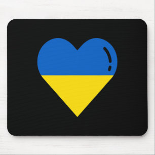 Ukraine Flag Heart Roots Vacation Ukrainian 2  Mouse Pad