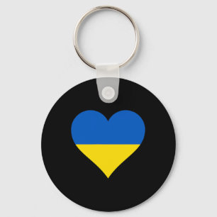Ukraine Flag Heart Ukraine Gifts Love Ukraine Key Ring