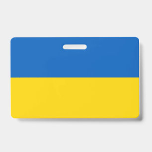 Ukraine Flag ID Badge