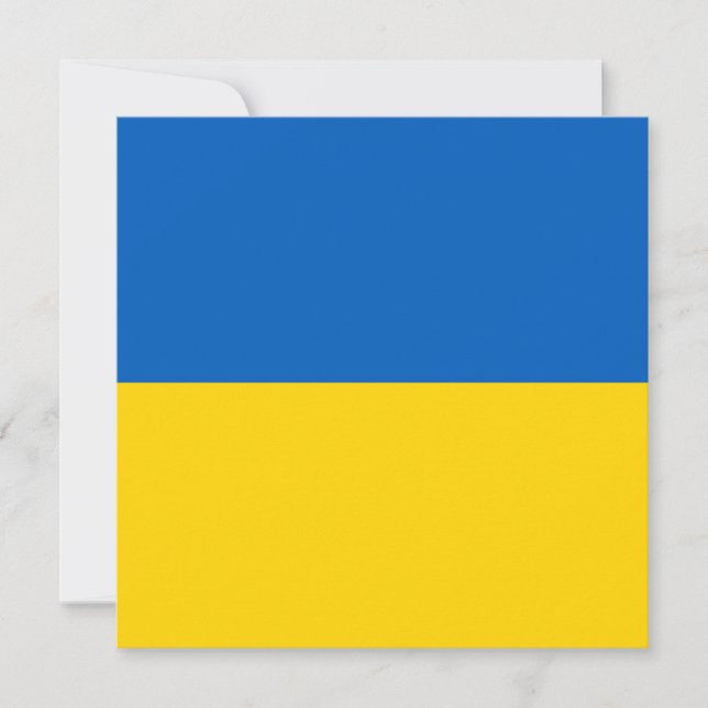 Ukraine Flag Invitation (Front)