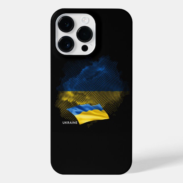 Ukraine flag iPhone case (Back)