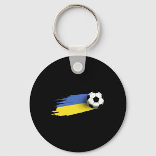 Ukraine Flag Jersey Ukrainian Soccer Team Ukrainia Key Ring