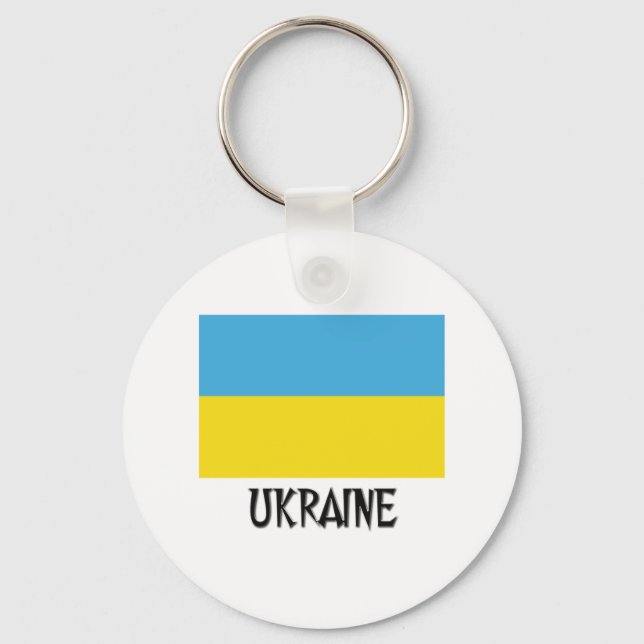 Ukraine Flag Key Ring (Front)