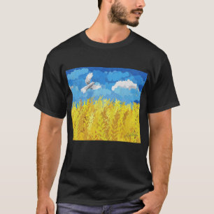 Ukraine Flag Landscape T-Shirt