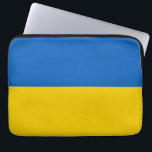 Ukraine flag laptop sleeve<br><div class="desc">Blue and yellow Ukraine flag design.</div>
