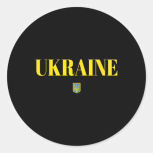Ukraine Flag Men Women Kids Ukraine 3 Classic Round Sticker