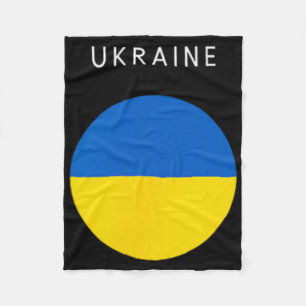 Ukraine Flag - Minimalist Souvenir World Travel Lo Fleece Blanket