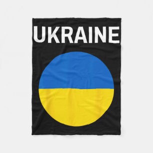 Ukraine Flag Modern 1 Fleece Blanket