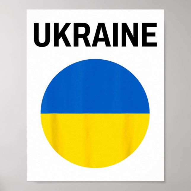 Ukraine Flag Modern  Poster (Front)