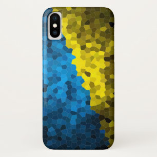 Ukraine flag mosaic iPhone x case