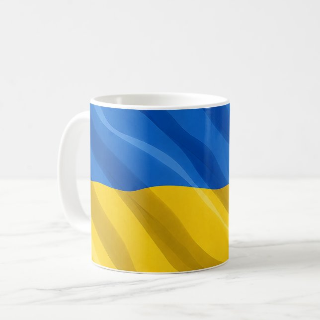 Ukraine Flag Mug (Front Left)