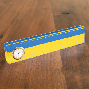 Ukraine flag nameplate