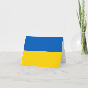 Ukraine flag note card