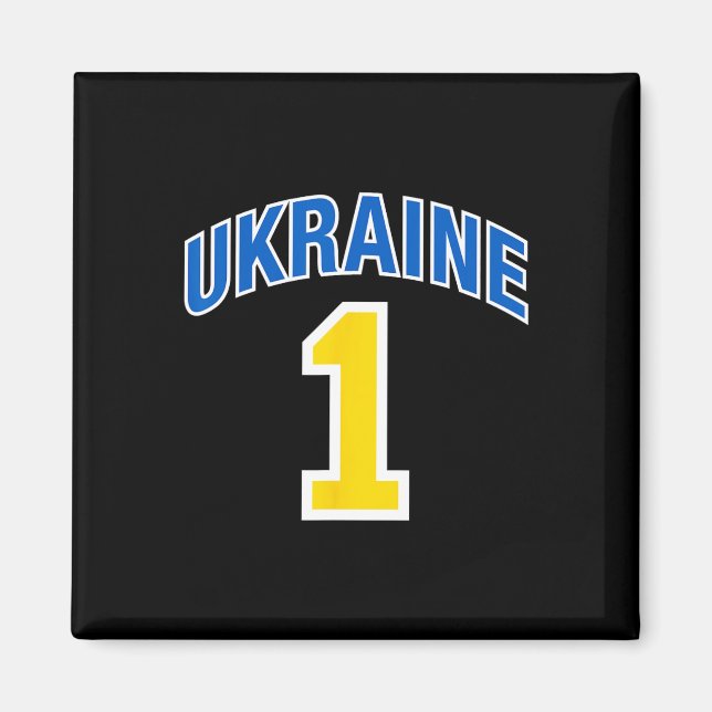 Ukraine Flag One  Magnet (Front)