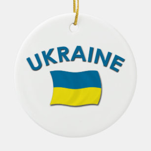 Ukraine Flag - Ornament