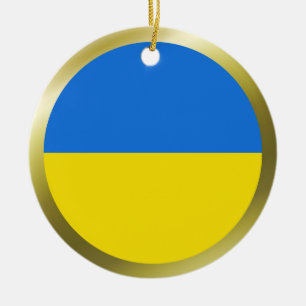 Ukraine Flag Ornament