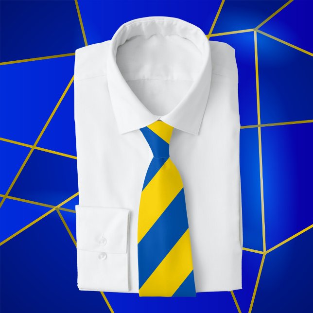 Ukraine Flag Pattern Gold Blue  Tie (Creator Uploaded)