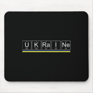 Ukraine Flag Periodic Table Elements Ukrainian Sup Mouse Pad
