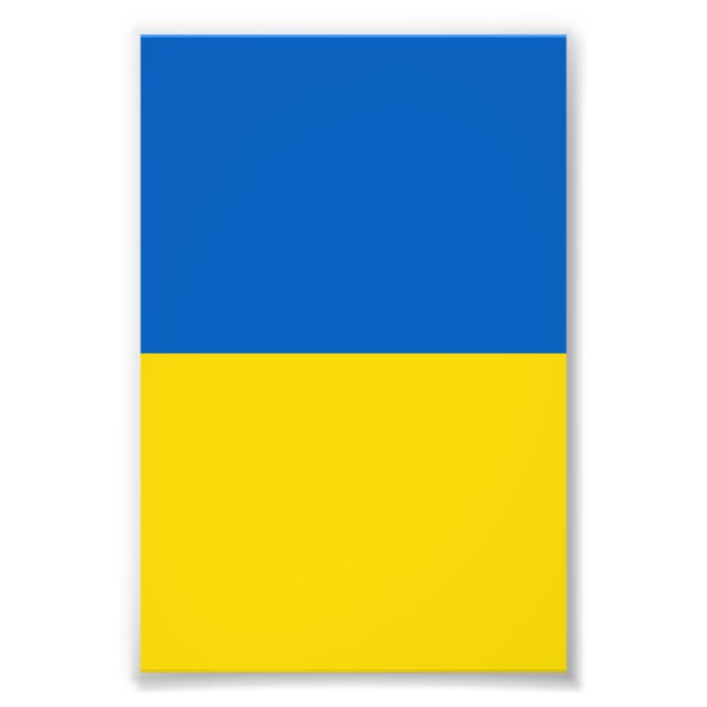Ukraine flag photo print (Front)