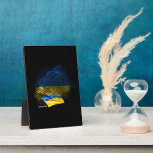 Ukraine flag plaque
